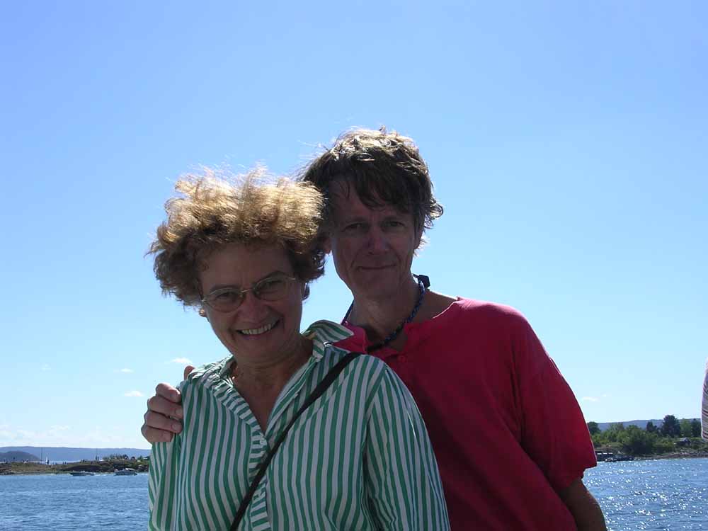 Ghislaine et Robban � Oslo en ao�t 2004