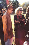 In best Indian/Thai dresses at a wedding in Port Townsend, Washington State, USA, October 2000