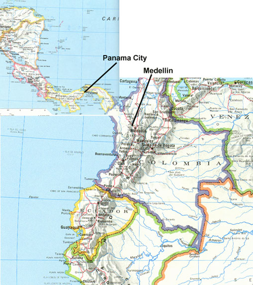 Panama Karta | Karta