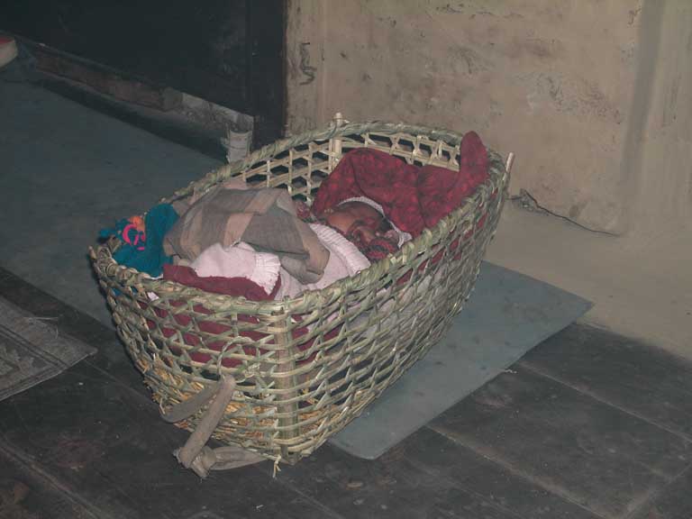 Vagga i tibetanskt k�k