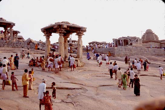 Hampi People at car festival