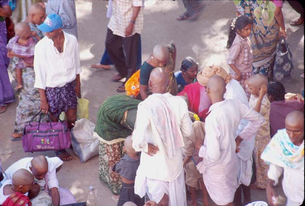 Tirupati Shaved heads