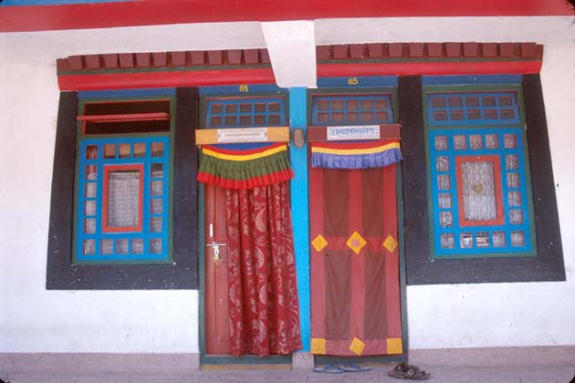 Rumtek monastery Doors and windows