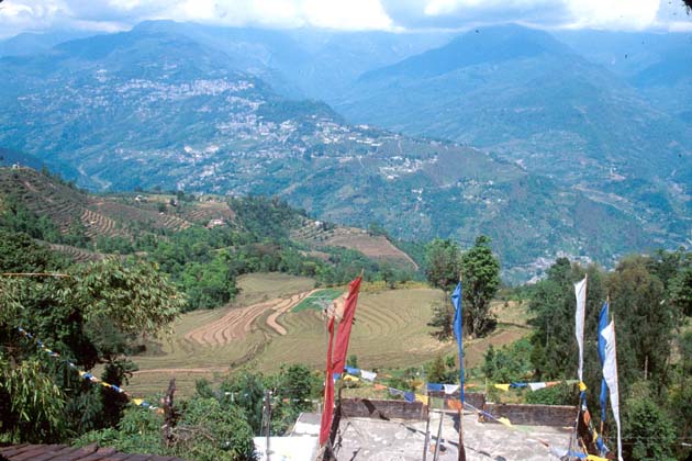 Rumtek monastery View of Gangtok