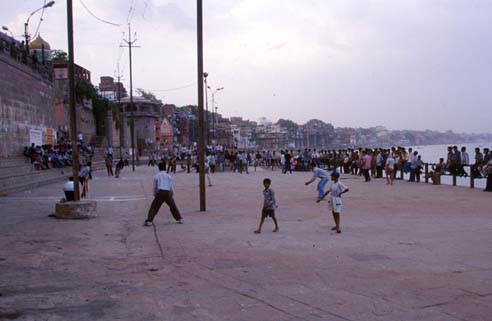 Varanasi Cricket at the ghats