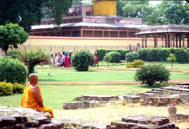 Sarnat Monk meditating