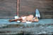 Rishikesh Holy man sleeping in street