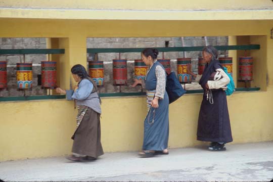 Dharamshala Prayer wheels