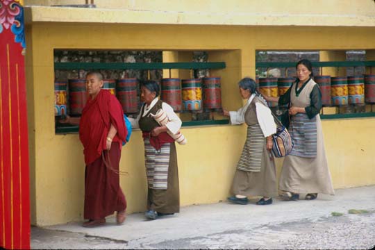 Dharamshala Prayer wheels