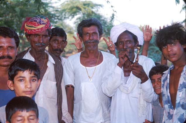 GVVS Pinwari village men and pipe demo