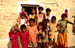 Jaisalmer Children w painted entryway