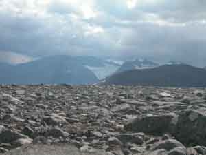 Rocky mountain pass in Sarek