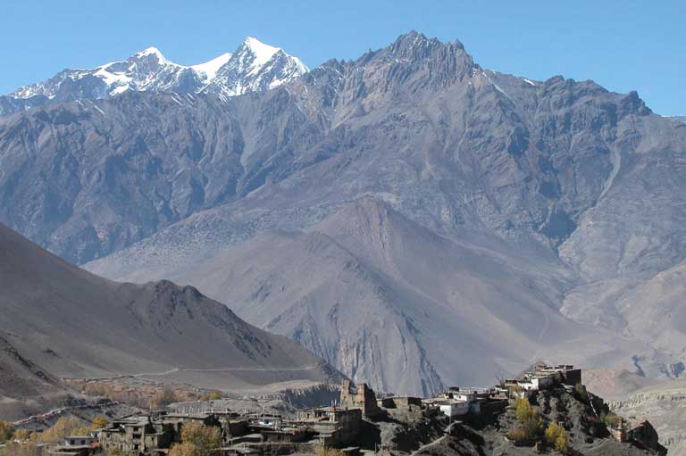 Muktinath byn 3700 m�h