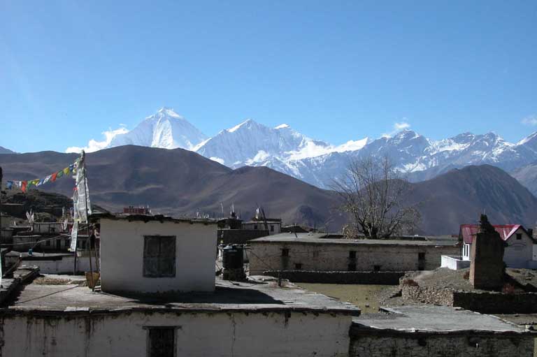 Muktinath byn 3700 m�h