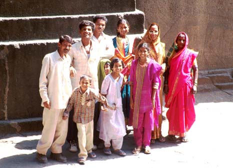Ellora Indian tourists