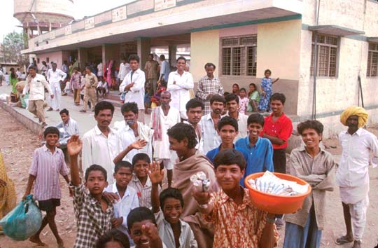 Karnataka Bus station crowds