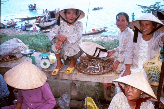 Hue Women Selling Fish