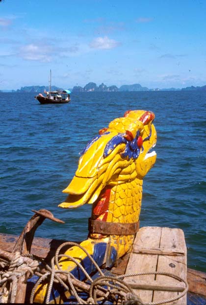 Halong Bay Dragon Head on our Boat