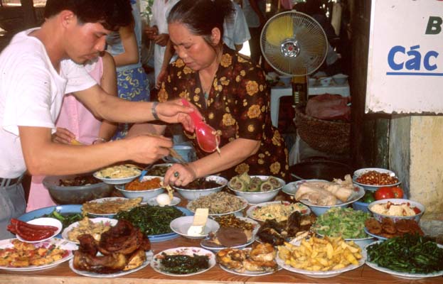 Hanoi Lunch at a Street Cafe